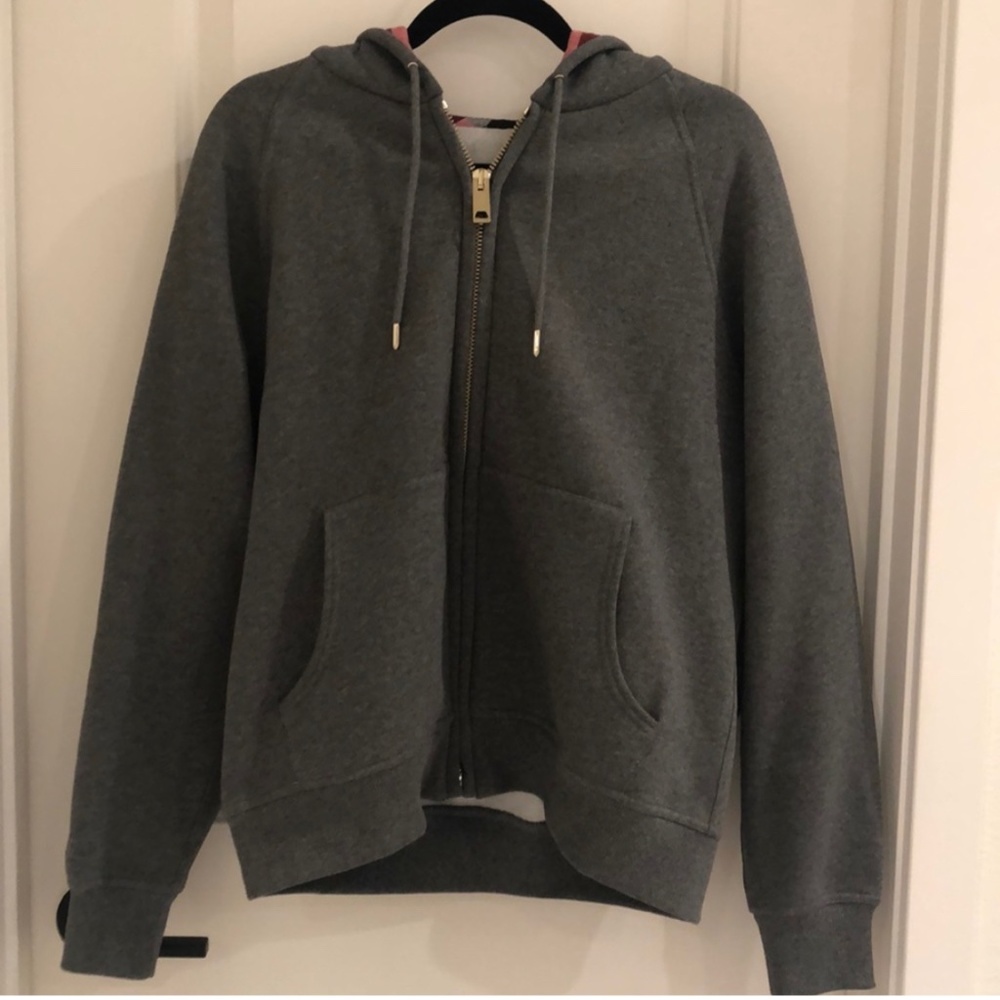 Burberry Gray Hoodie Jacket. Gently used.